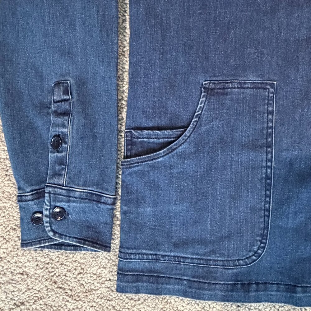 Folk Nelson Denim Chore Jacket in Indigo Blue Men's Size Large - New With Tags - Picture 3 of 16